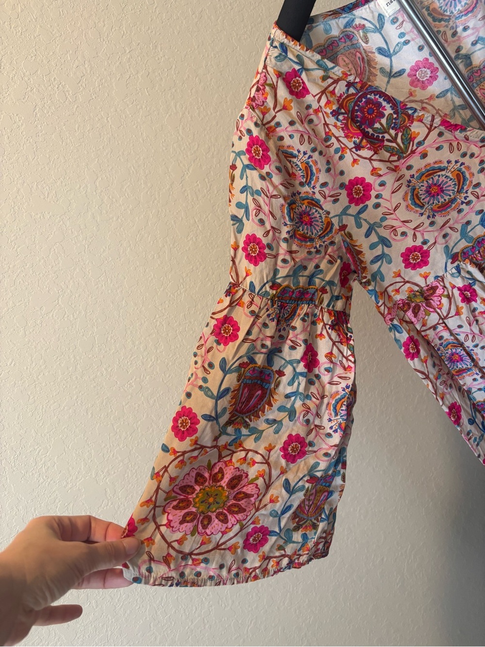 Natural Life Charlotte Flowy Dress Boho Cottagecore Floral Mini Dress XS - Picture 3 of 6
